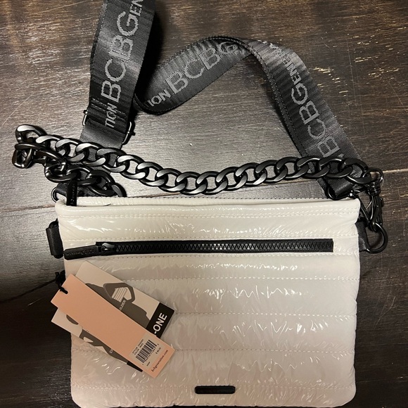 BCBGeneration Puffy/Quilted Handbag / Crossbody, White - Picture 3 of 5